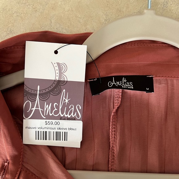 Satin button down blouse - Picture 3 of 3